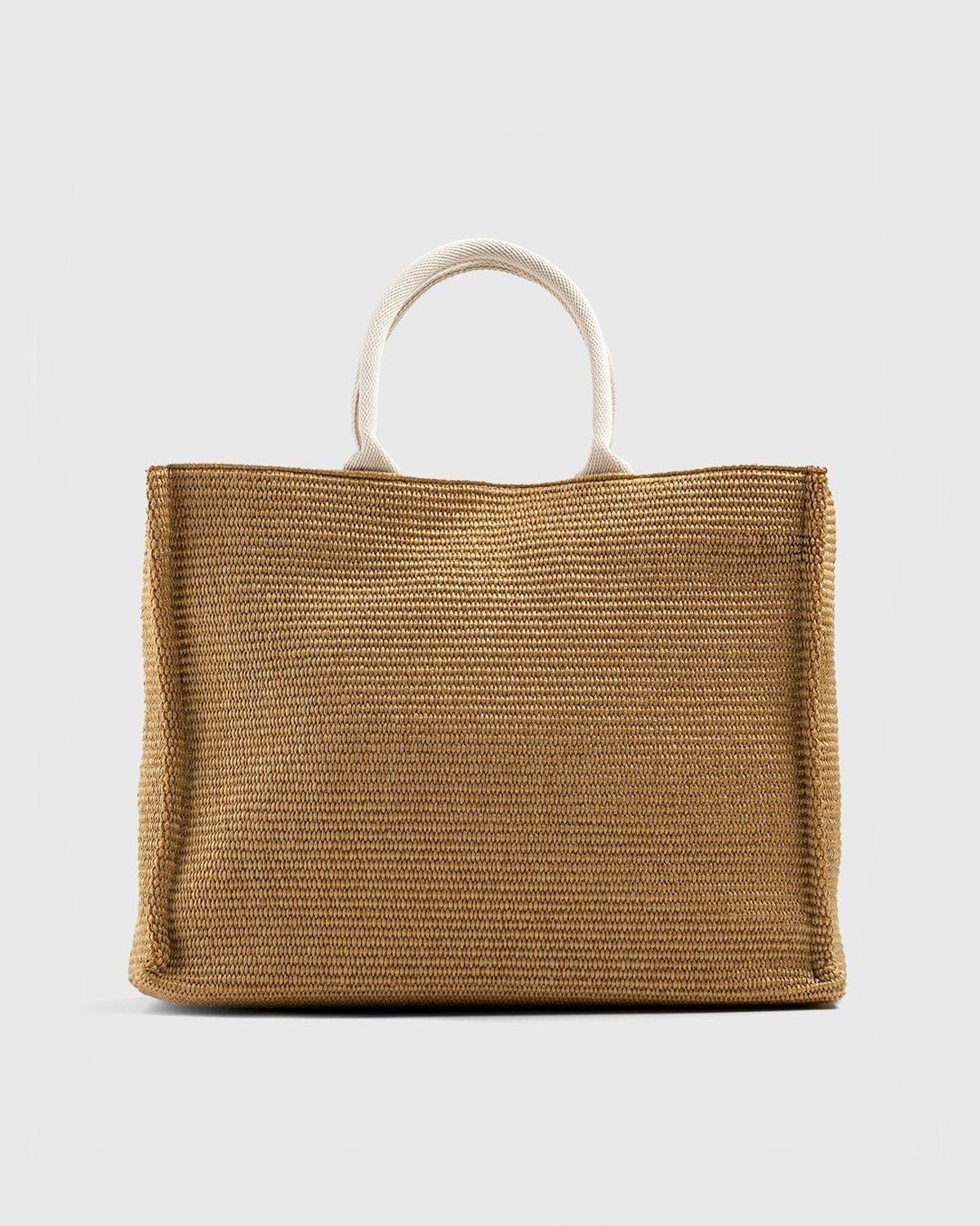 Marni – Raffia Summer Logo Bag Raw Sienna Natural - Bags - Brown - Image 2