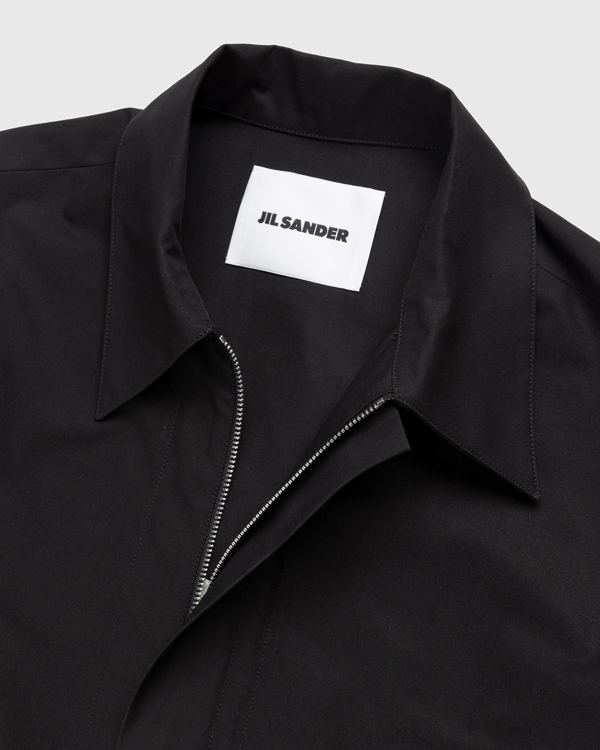Jil Sander – Two-Tone Diagonal Cut Shirt Black/Green - Shirts - Green - Image 6