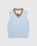 Highsnobiety – Light Alpaca Sweater Vest Light Blue/Brown