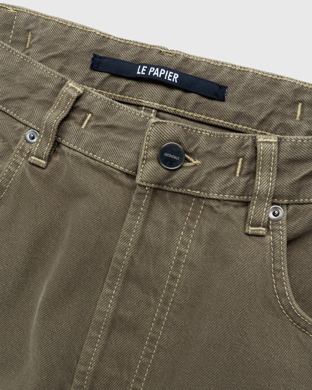 JACQUEMUS – Le De-Nimes Fresa Green - Pants - Green - Image 4