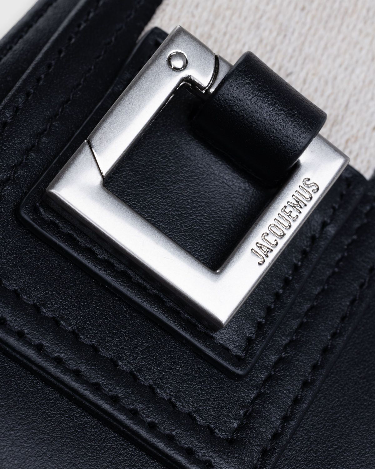 Jacquemus Meunier Logo-embellished Leather Pouch - Men - Black Bags