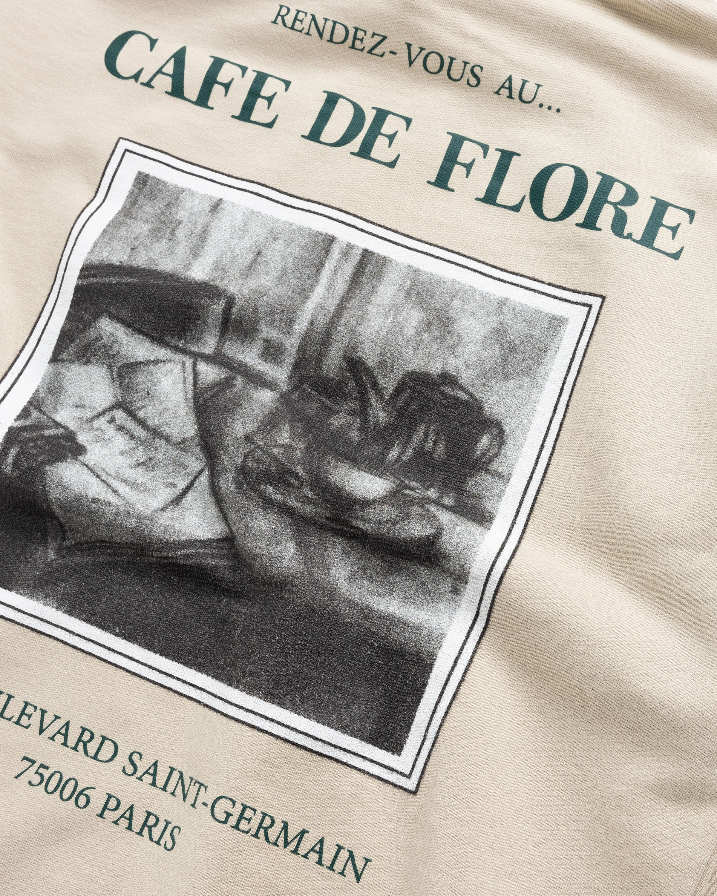 Café de Flore x Highsnobiety – Hoodie Eggshell - Sweats - Beige - Image 5