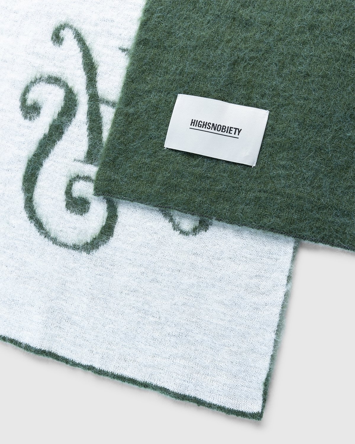 Highsnobiety – Mono Alpaca Scarf Green - Scarves - Green - Image 2