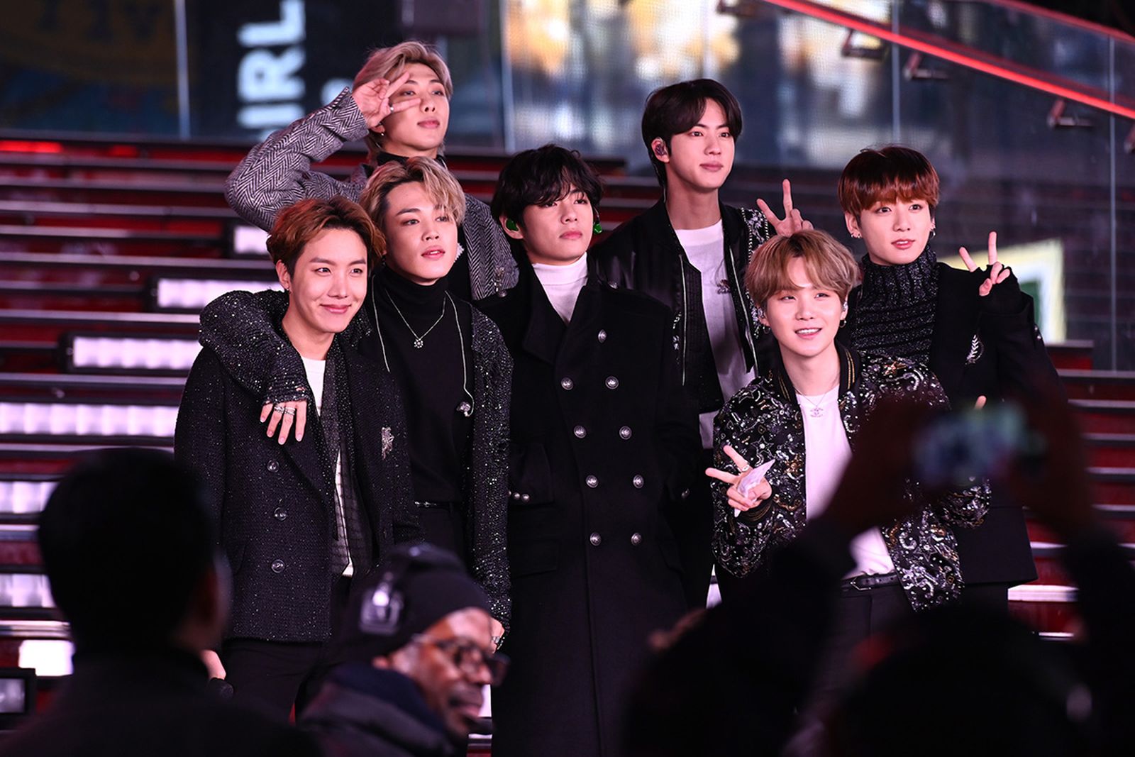 BTS performs during Dick Clark's New Year's Rockin' Eve