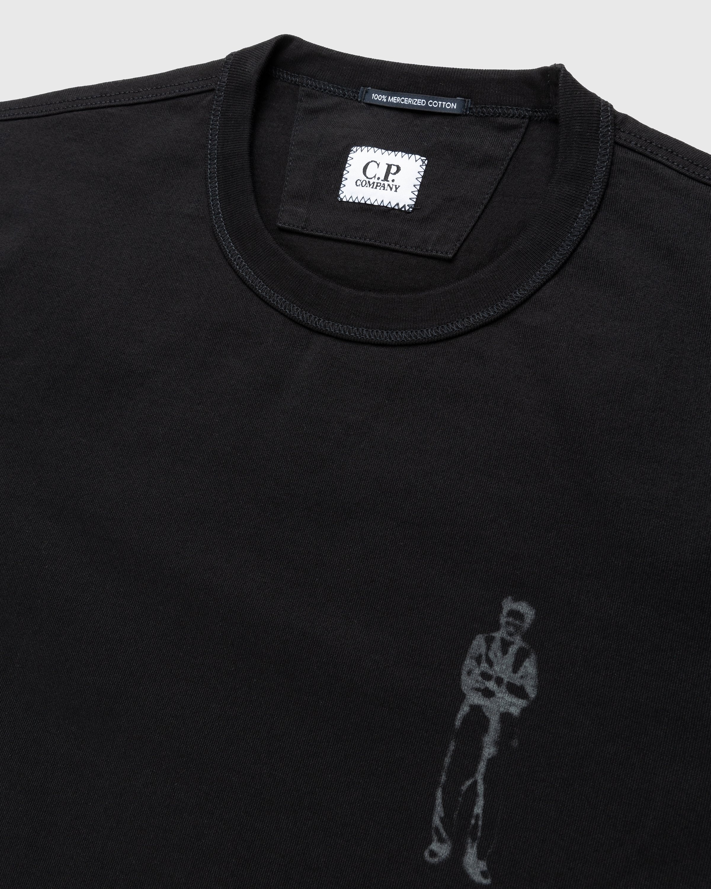 C.P. Company – Mercerized Jersey Sailor T-Shirt Black - Tops - Black - Image 3