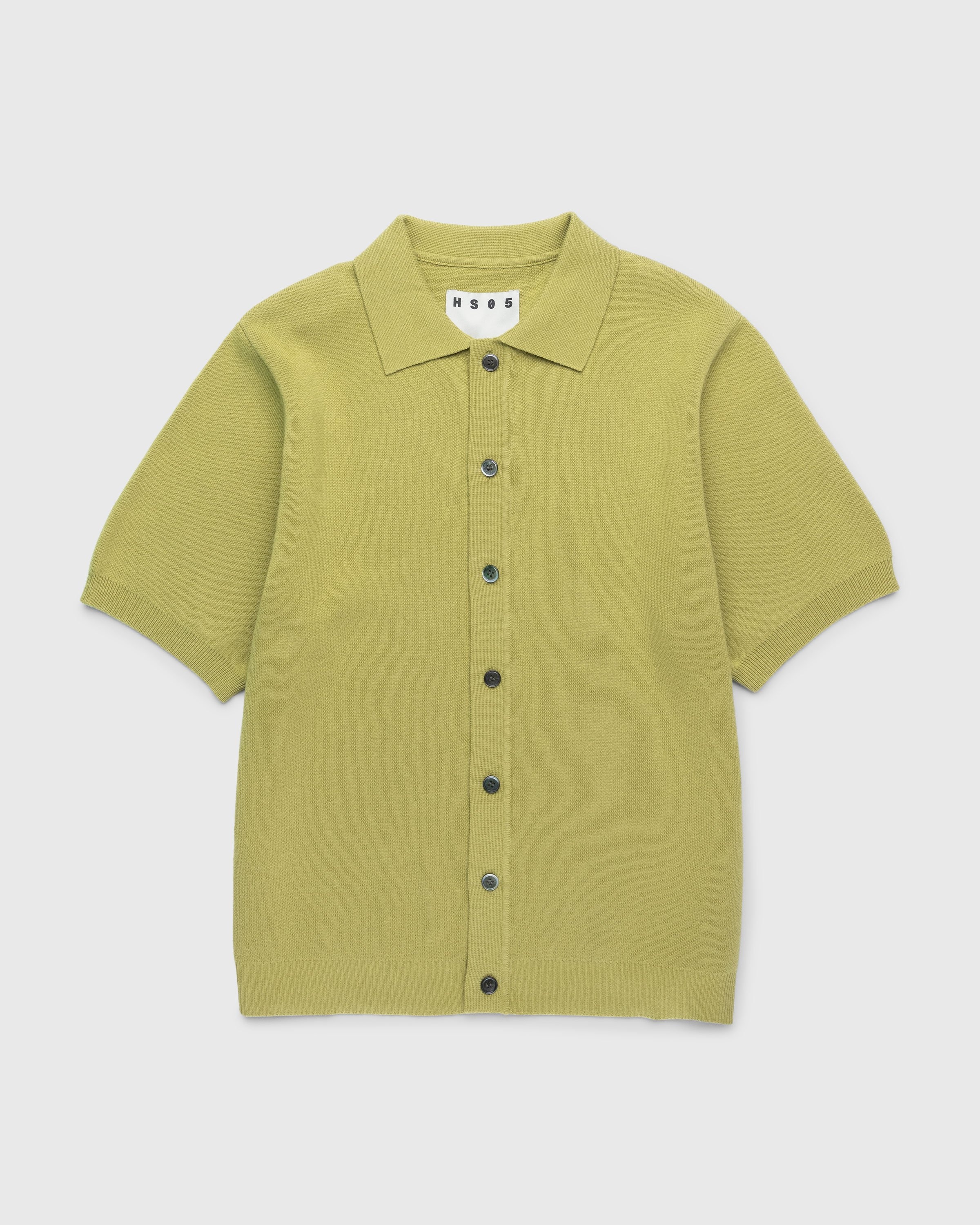 Highsnobiety HS05 – Cotton Knit Shirt Green - Shirts - Green - Image 1