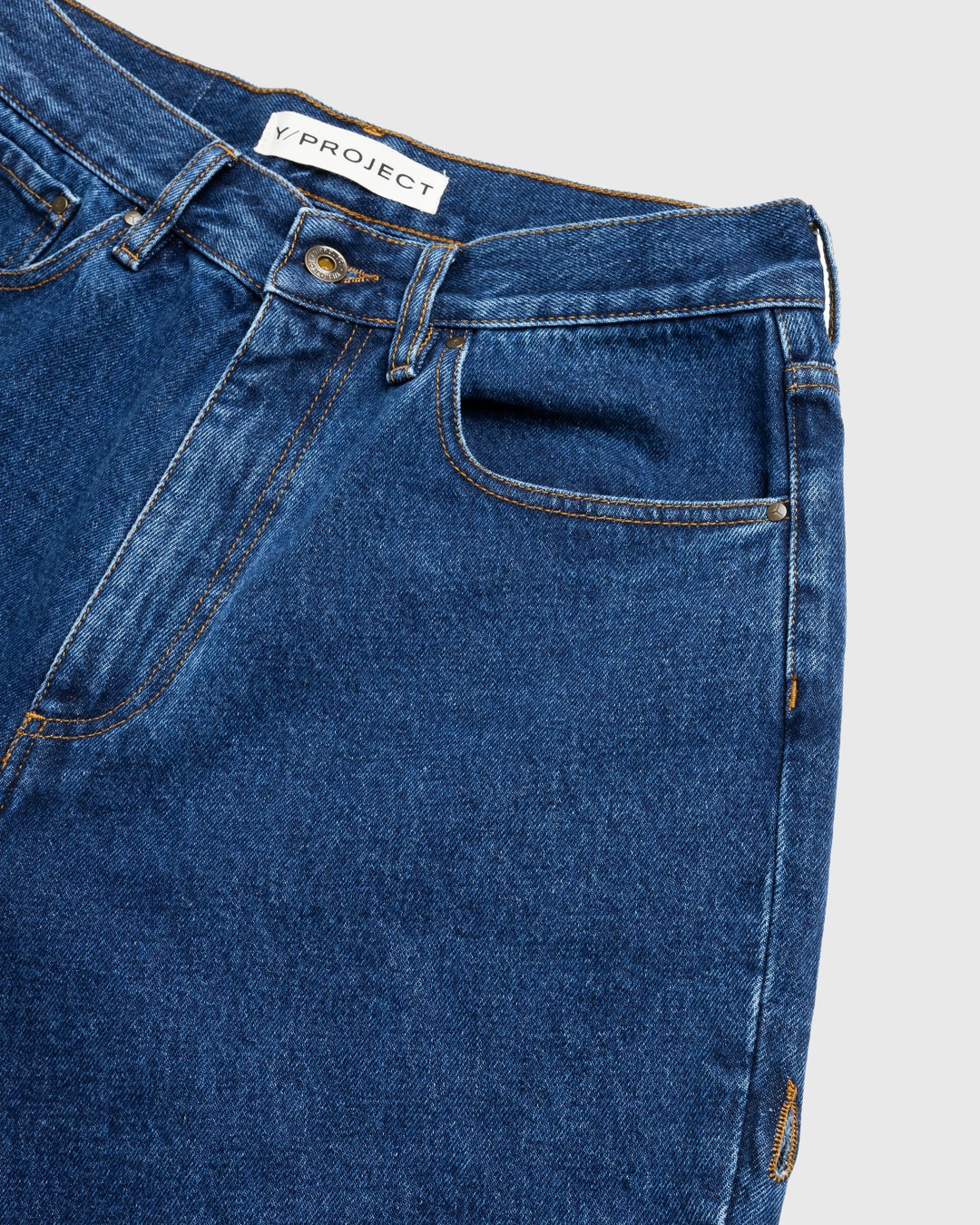 Y/Project – Classic Maxi Cowboy Cuff Jeans Navy | Highsnobiety Shop
