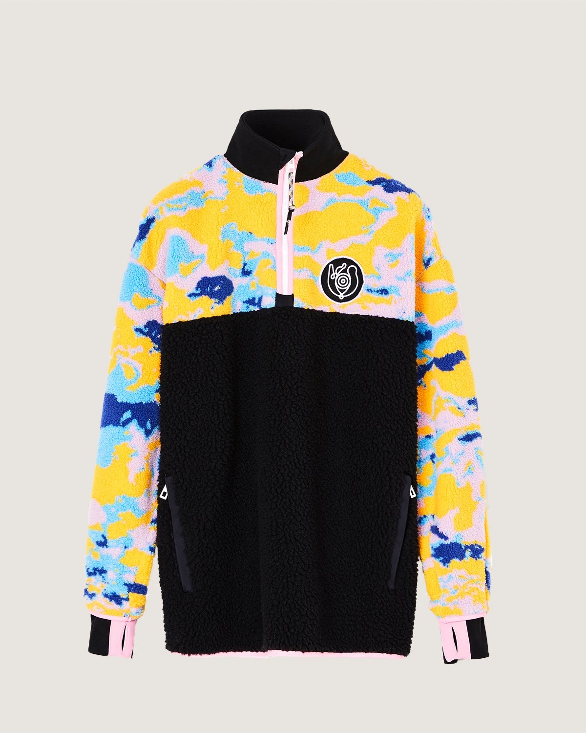 Loewe – Fleece Zip Sweater Multicolor - Sweats - Multi - Image 1