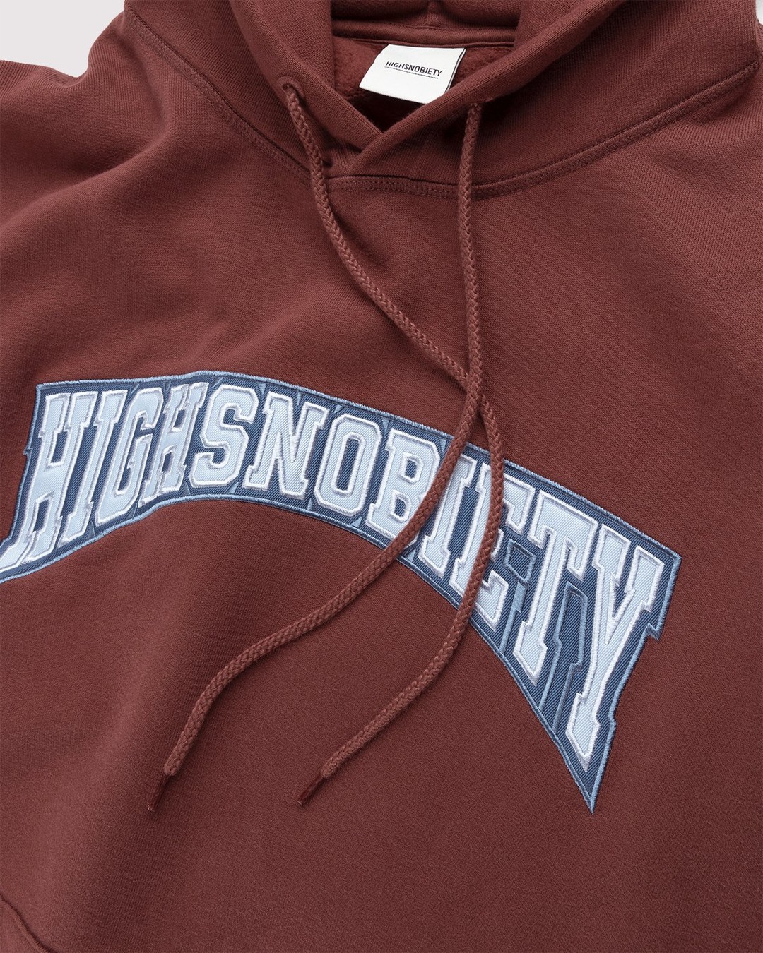 Highsnobiety – Collegiate Hoodie Brown - Hoodies - Brown - Image 5