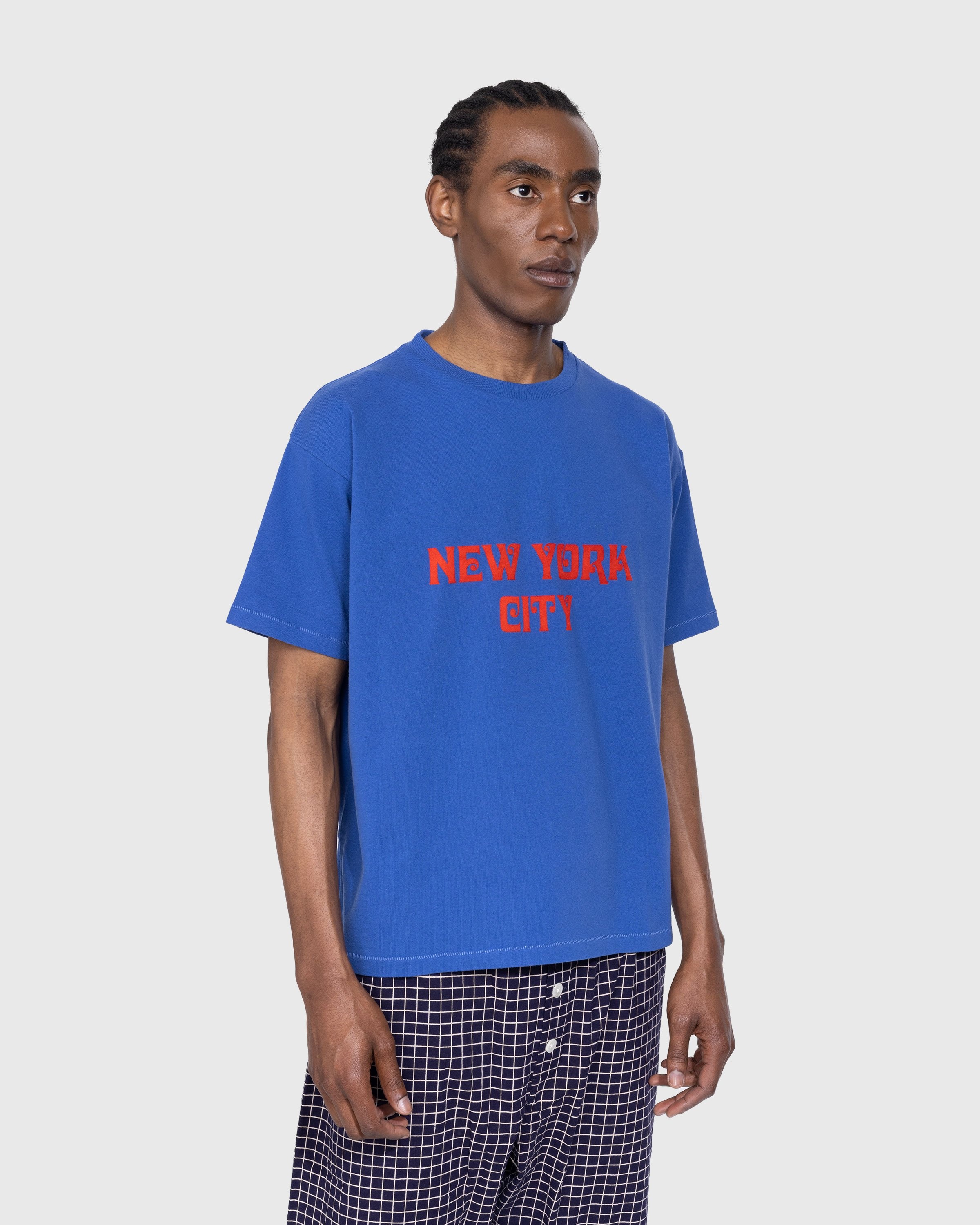 bode – Flocked Nouveau Tee - T-shirts - Blue - Image 2