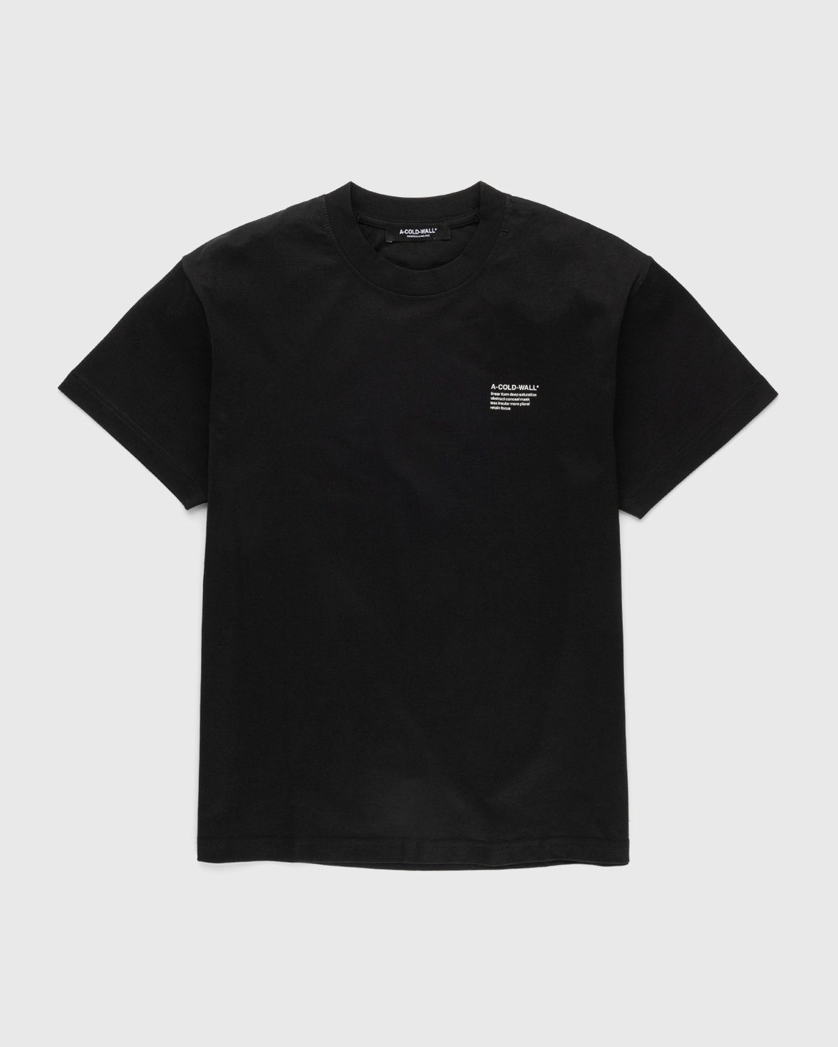 A-Cold-Wall* – Prose T-Shirt Black - Tops - Black - Image 1