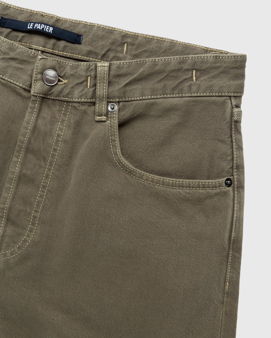 JACQUEMUS – Le De-Nimes Fresa Green - Pants - Green - Image 5