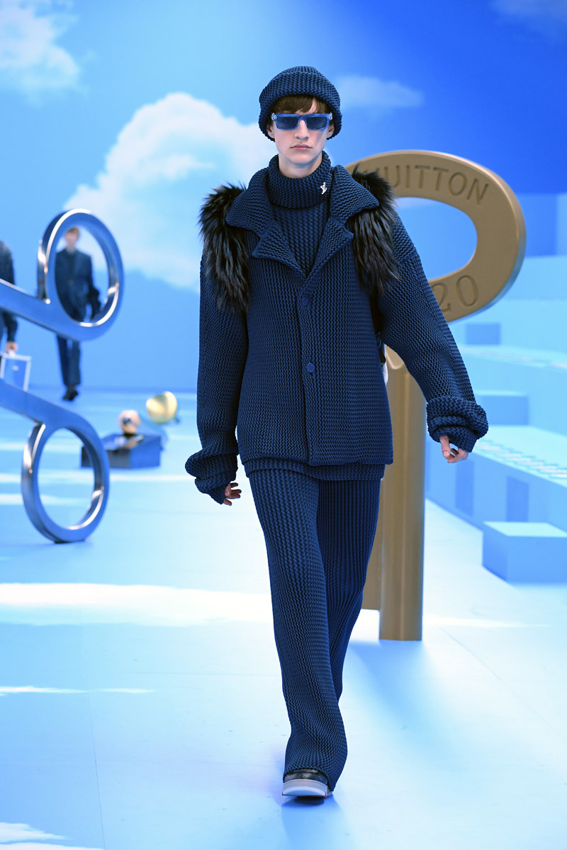 PARIS, FRANCE - JANUARY 16: A model walks the runway during the Louis Vuitton Menswear Fall/Winter 2020-2021 show as part of Paris Fashion Week on January 16, 2020 in Paris, France. (Photo by Pascal Le Segretain/Getty Images)
