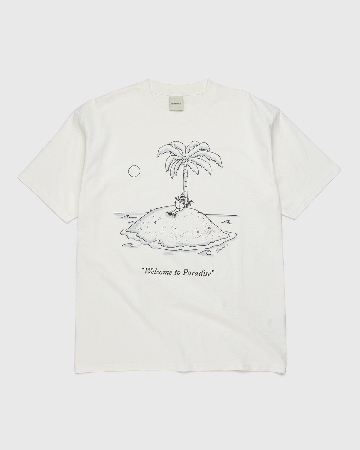 Highsnobiety – Paradise Cartoon T-Shirt White - Tops - White - Image 1
