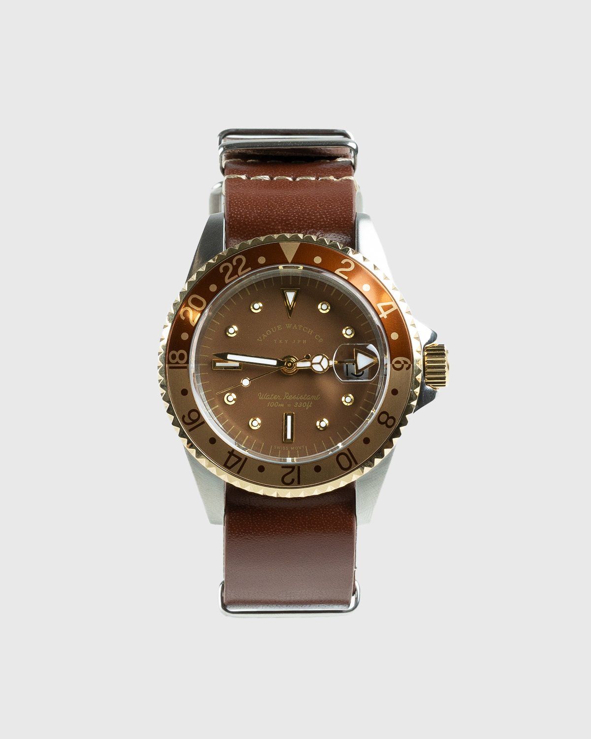 vague watch  BRWN GMT