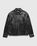 Crackle Leather Jacket Black