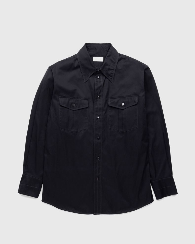 Relaxed Western Shirt Black