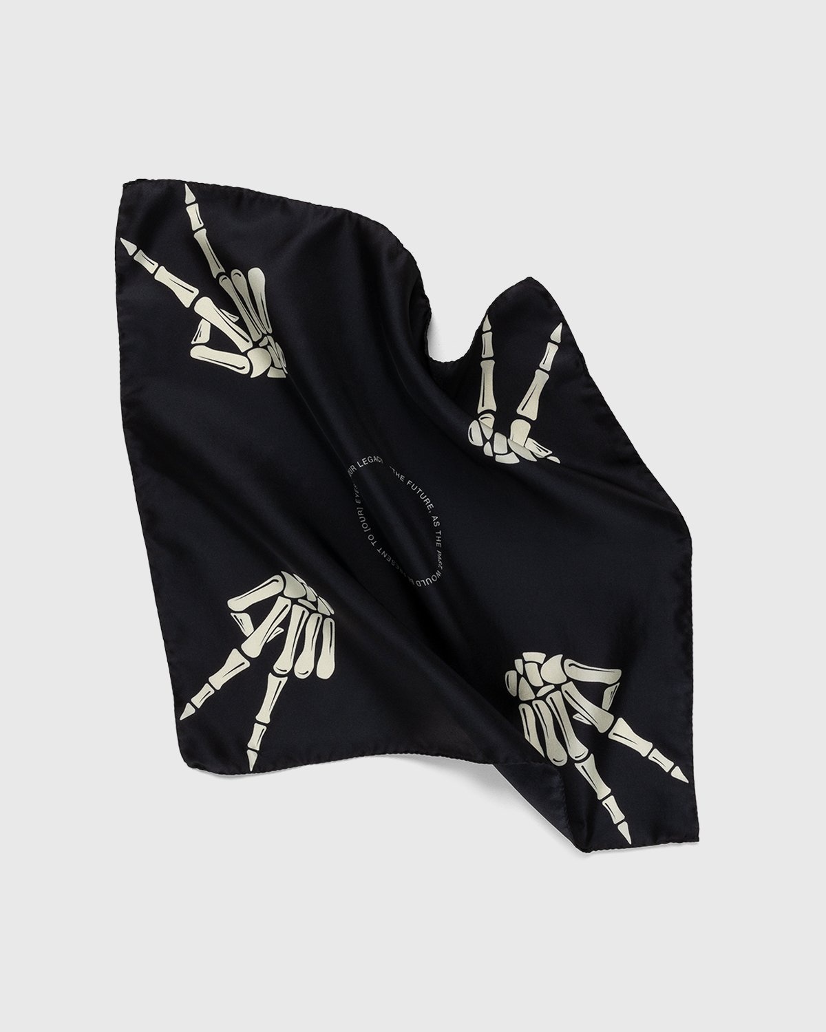 Our Legacy – Silk Scissors Scarf Black - Scarves - Black - Image 2