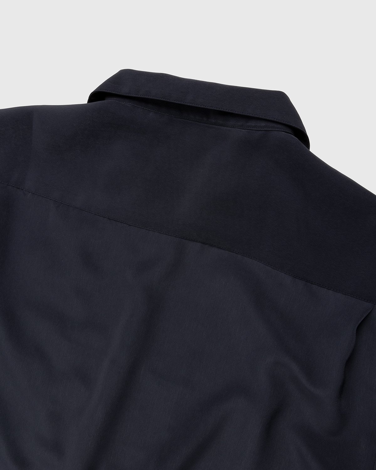 Highsnobiety – Rayon Short-Sleeve Shirt Navy Cream - Shirts - Blue - Image 3