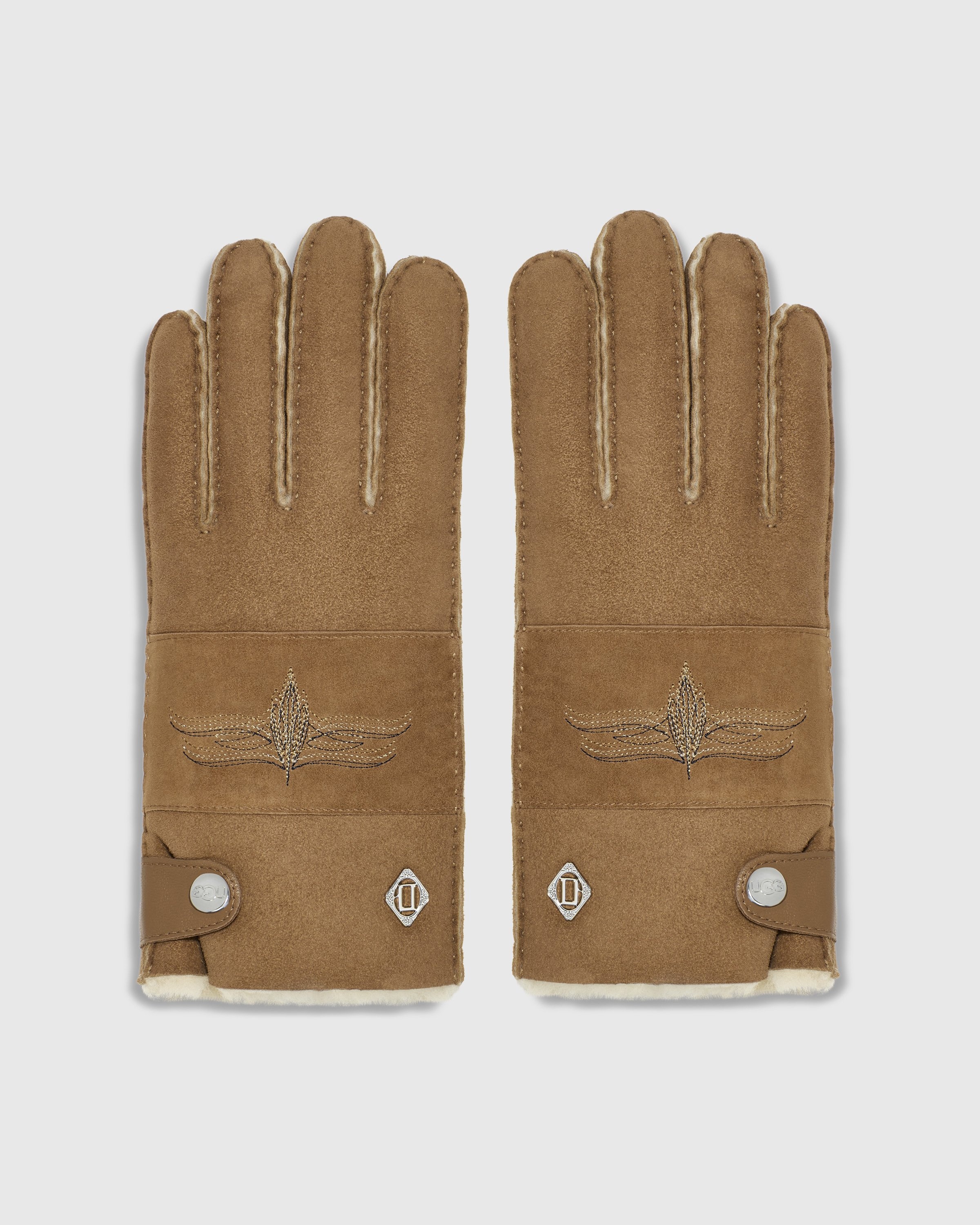 Ugg x Children of the Discordance – Sheepskin Gloves Brown