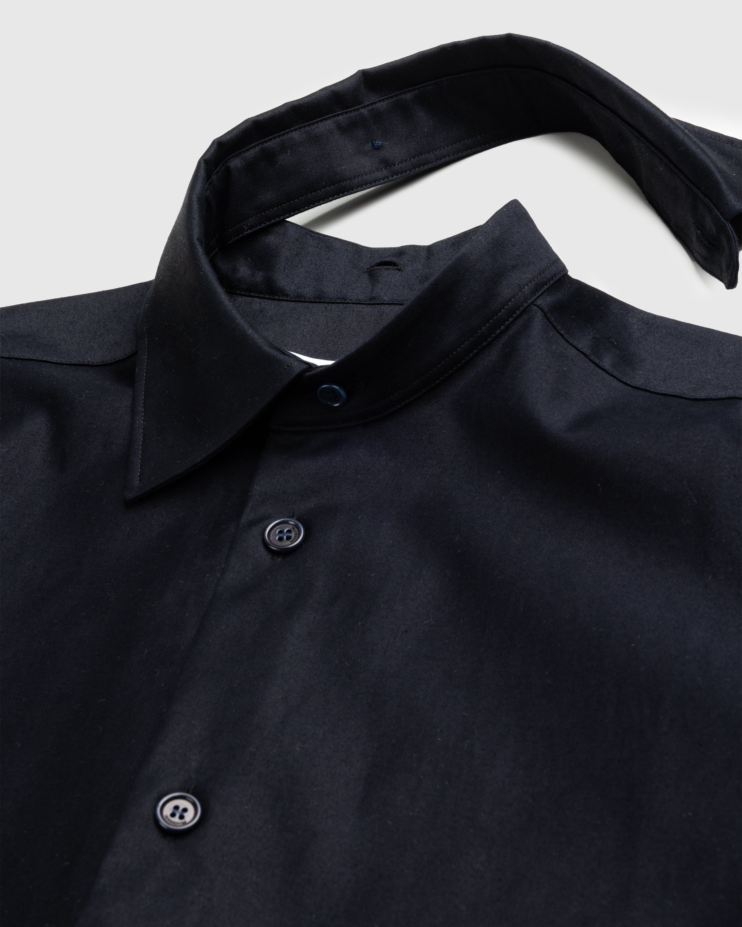 J.W. Anderson – Contrast Patch Pocket Oversized Shirt Navy Blue - Shirts - Blue - Image 7