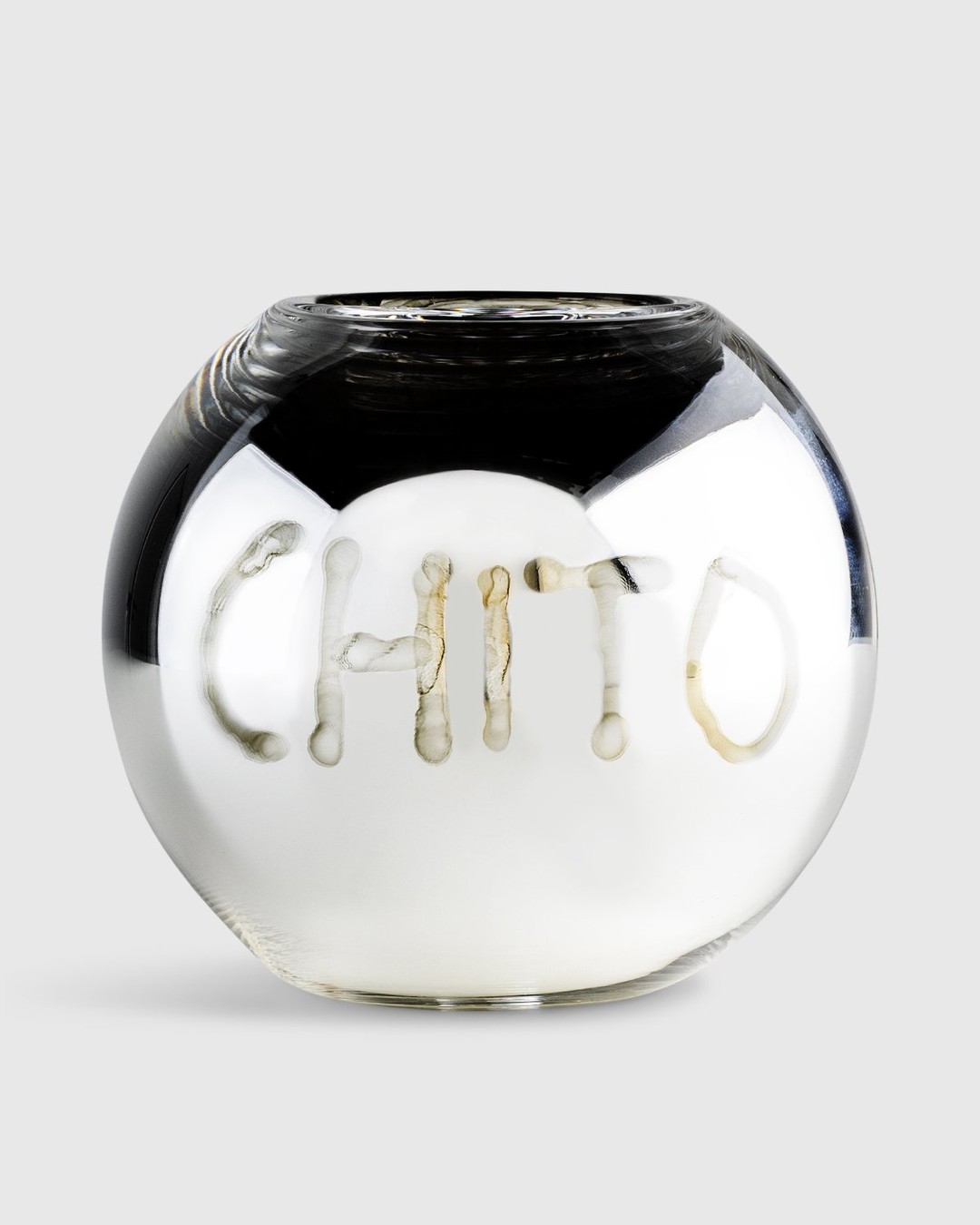 Chito x Christofle x Highsnobiety – Hand Painted Uni Vase Small 2 - Deco - Silver - Image 2