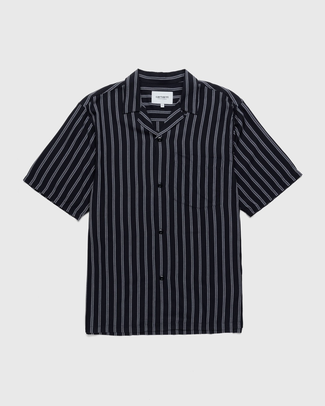Carhartt WIP – Reyes Stripe Shirt Black - Shirts - Black - Image 1