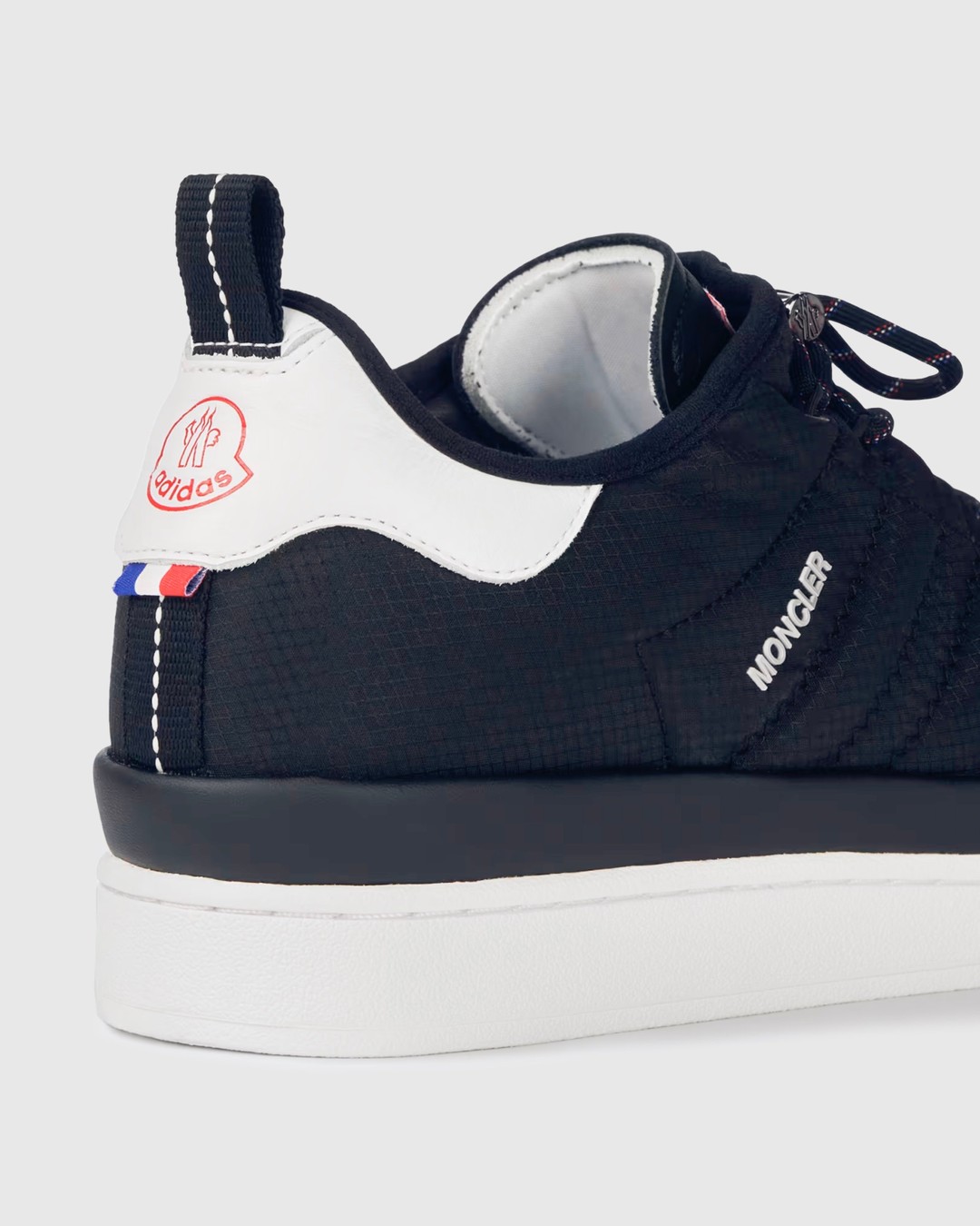 Moncler x adidas Originals Campus Low Top Sneakers Black
