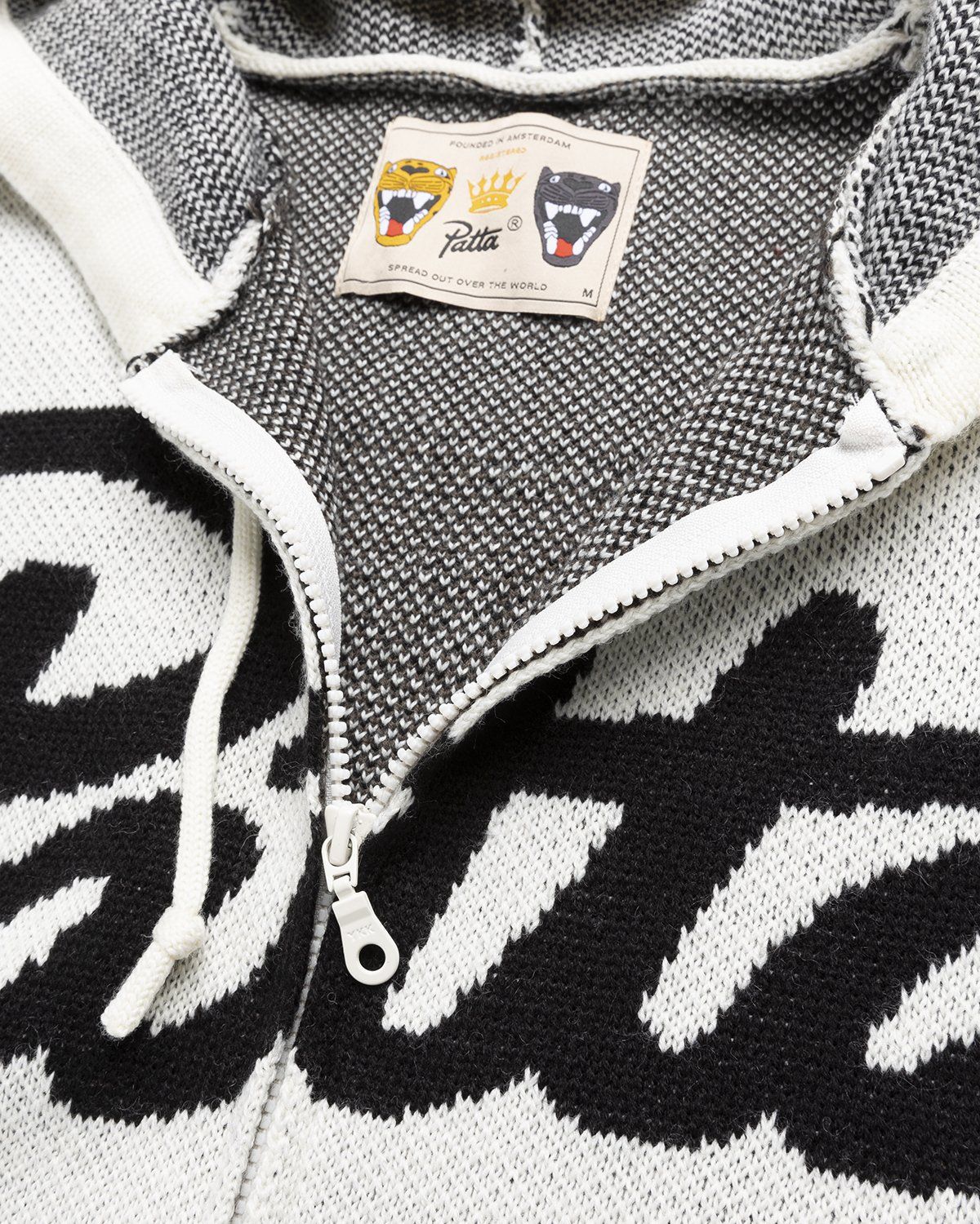 Patta – Cartoon Knitted Jacket Whitecap Gray - Outerwear - Grey - Image 3