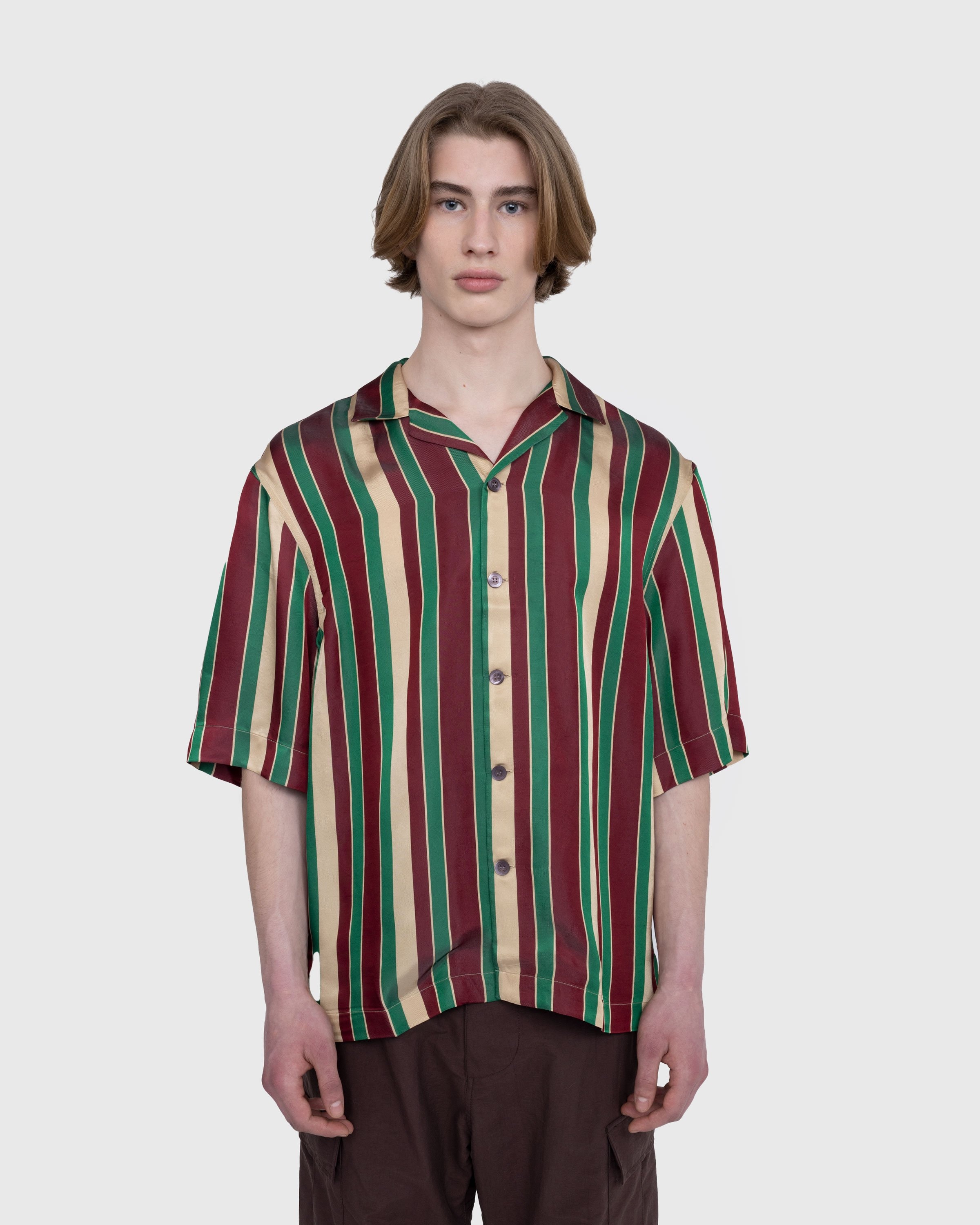 Dries van Noten – Cassi Shirt Bordeaux - Shortsleeve Shirts - Multi - Image 2