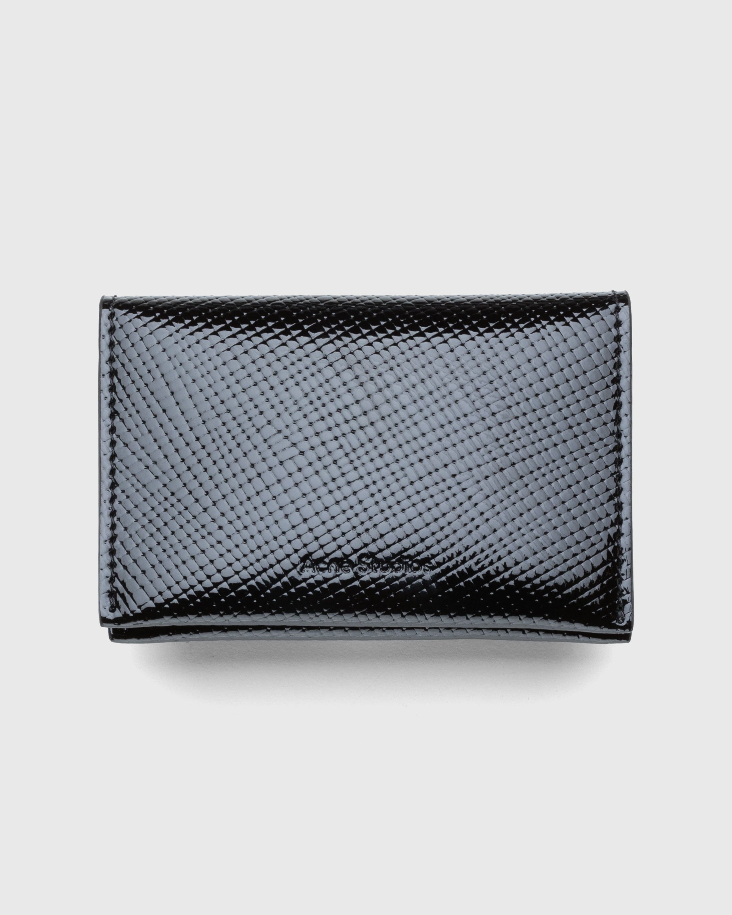 Acne Studios – Folded Card Holder Black - Wallets - Black - Image 1