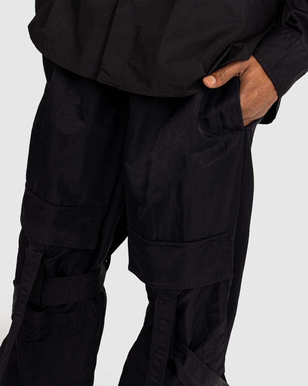 Dries van Noten – Primo Tape Pants Black - Pants - Black - Image 4