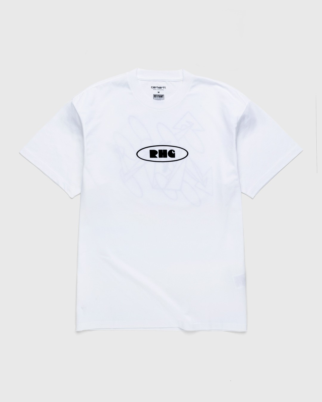 Carhartt WIP – Rush Hour T-Shirt White/Black - Tops - White - Image 1