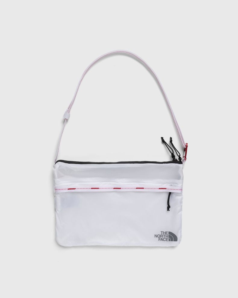 The North Face – Flyweight Shoulder Bag White/Asphalt Grey/Red