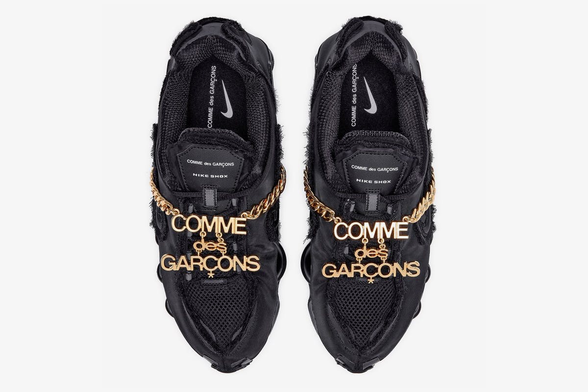 comme des garcons nike shox release date price