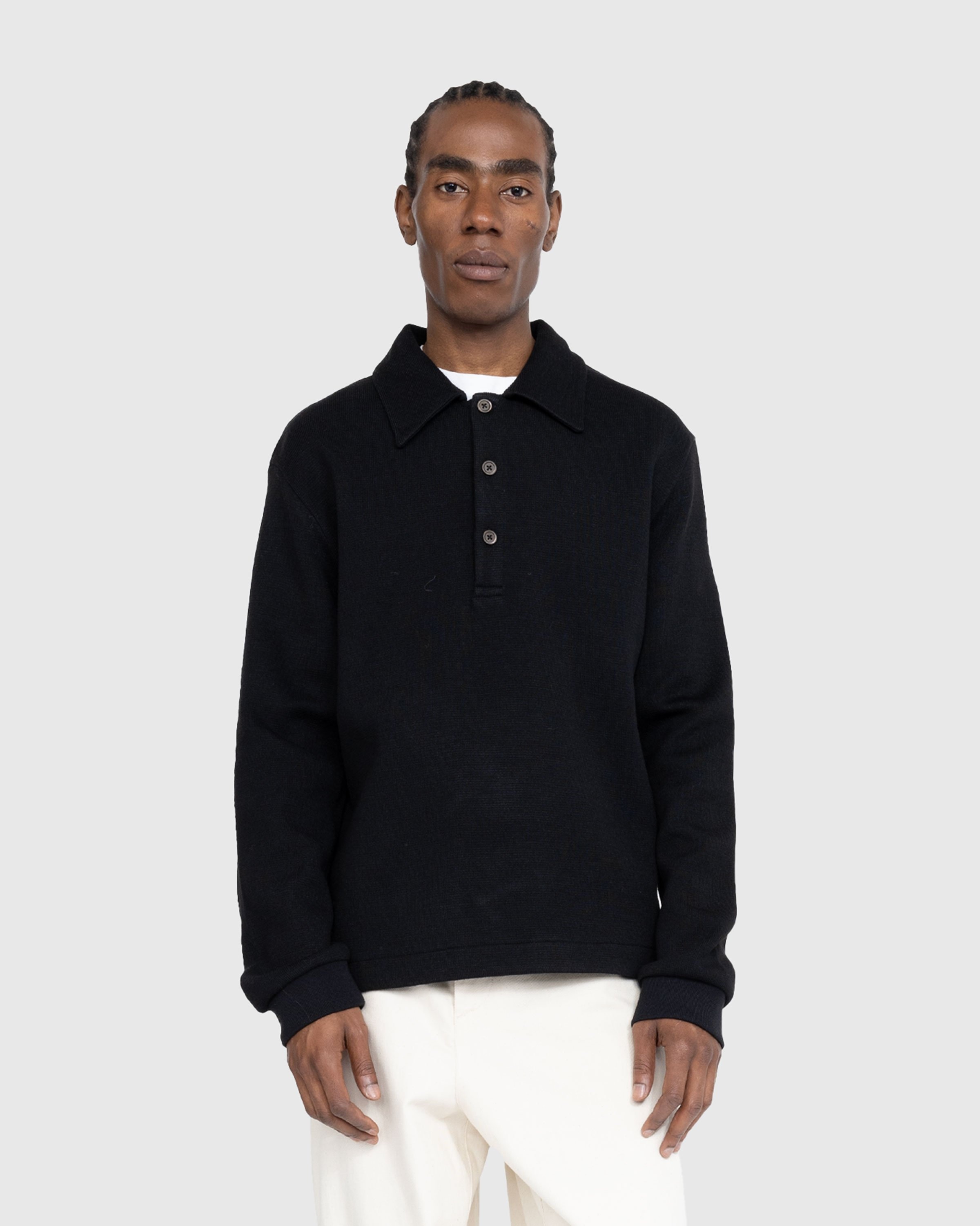 Our Legacy – Ile Piquet Black Pseudo Knit - Knitwear - Black - Image 2