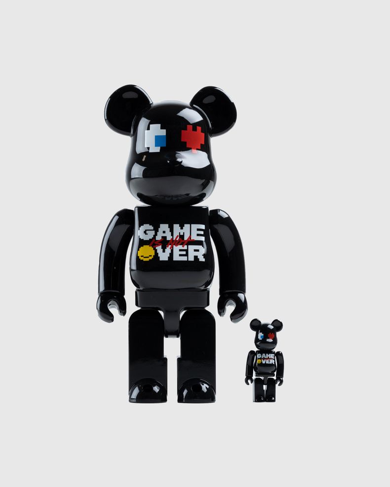 Medicom – Be@rbrick Pac-Man x Grafflex x 9090 x S.H.I.P & Crew 100% and 400% Set Black