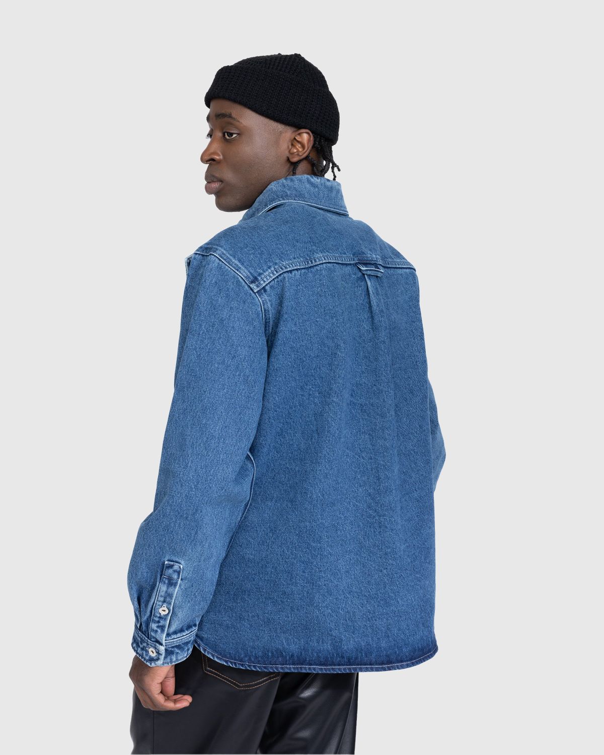 Y/Project – Classic Button Panel Denim Shirt Navy | Highsnobiety Shop