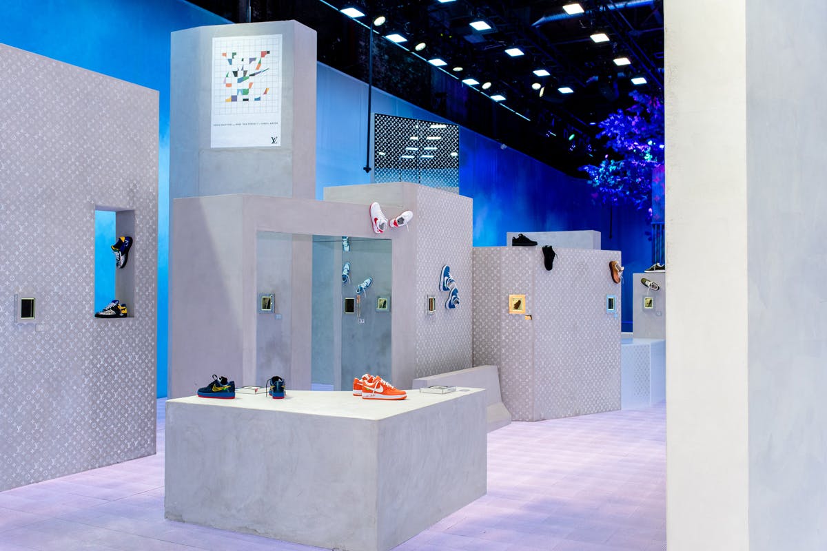 Louis Vuitton x Nike AF1 Exhibition