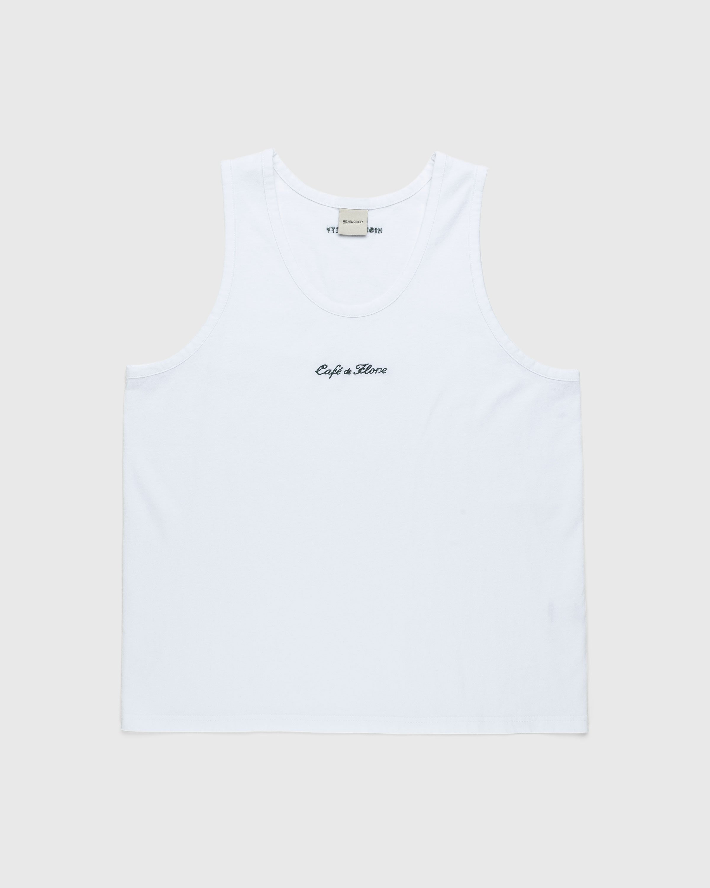 Café de Flore x Highsnobiety – Tank Top White - Tank Tops - White - Image 1