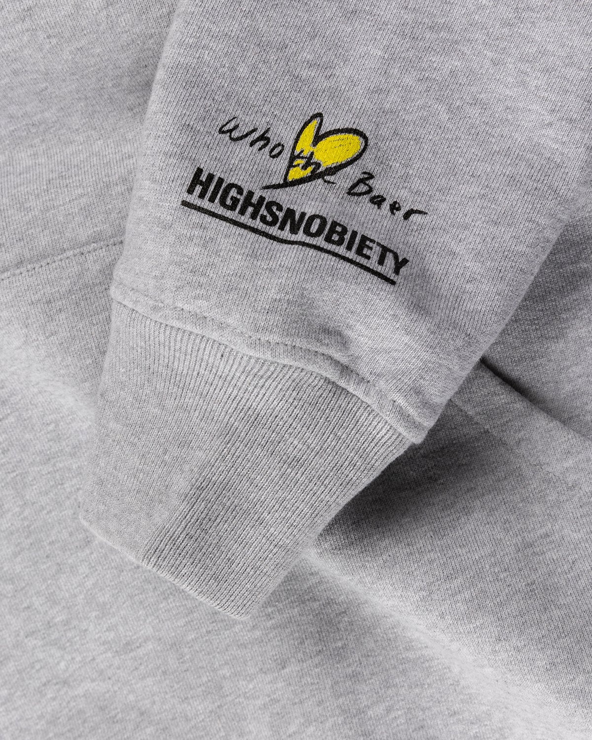 Simon Fujiwara x Highsnobiety – Who The Baer Logo Hoodie Grey - Sweats - Grey - Image 5