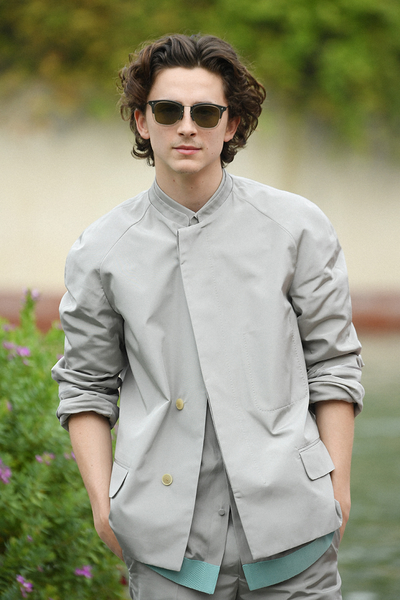 Timothee Chalamet is seen arriving at the 76th Venice Film Festival on September 02, 2019 in Venice, Italy.