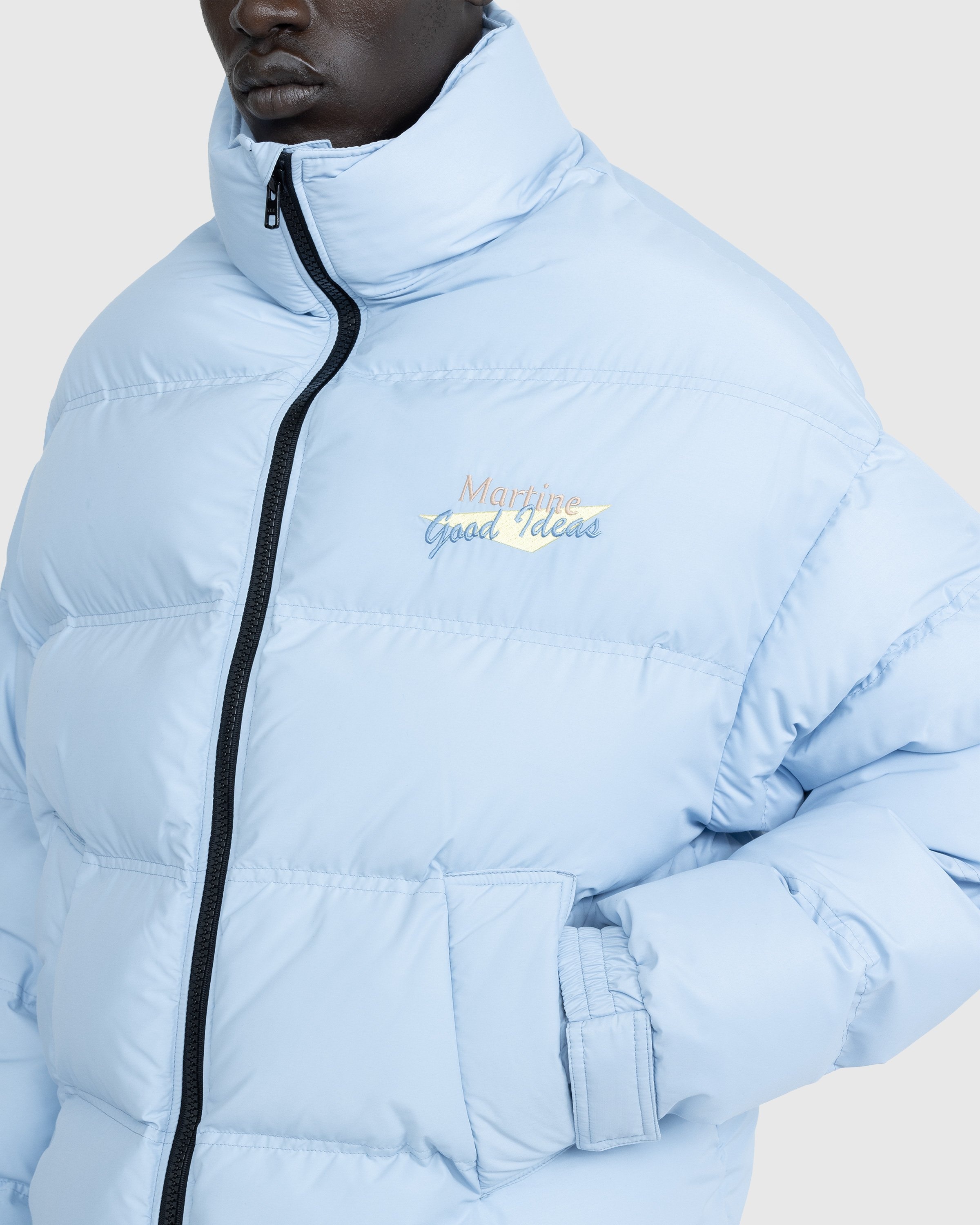 Martine Rose – Doll Puffer Jacket Icy Blue - Outerwear - Blue - Image 5