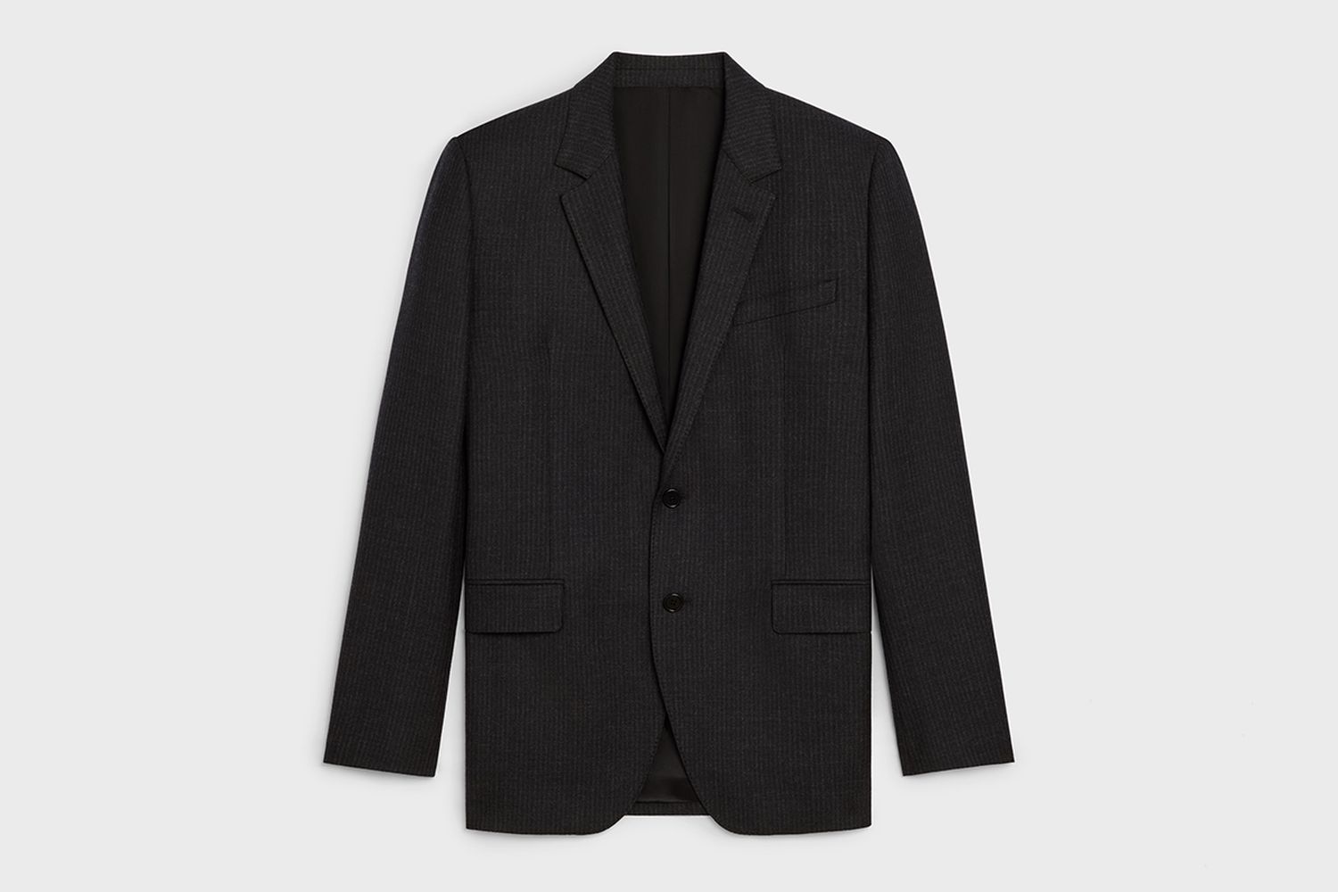 Rectangle Jacket in Striped Wool