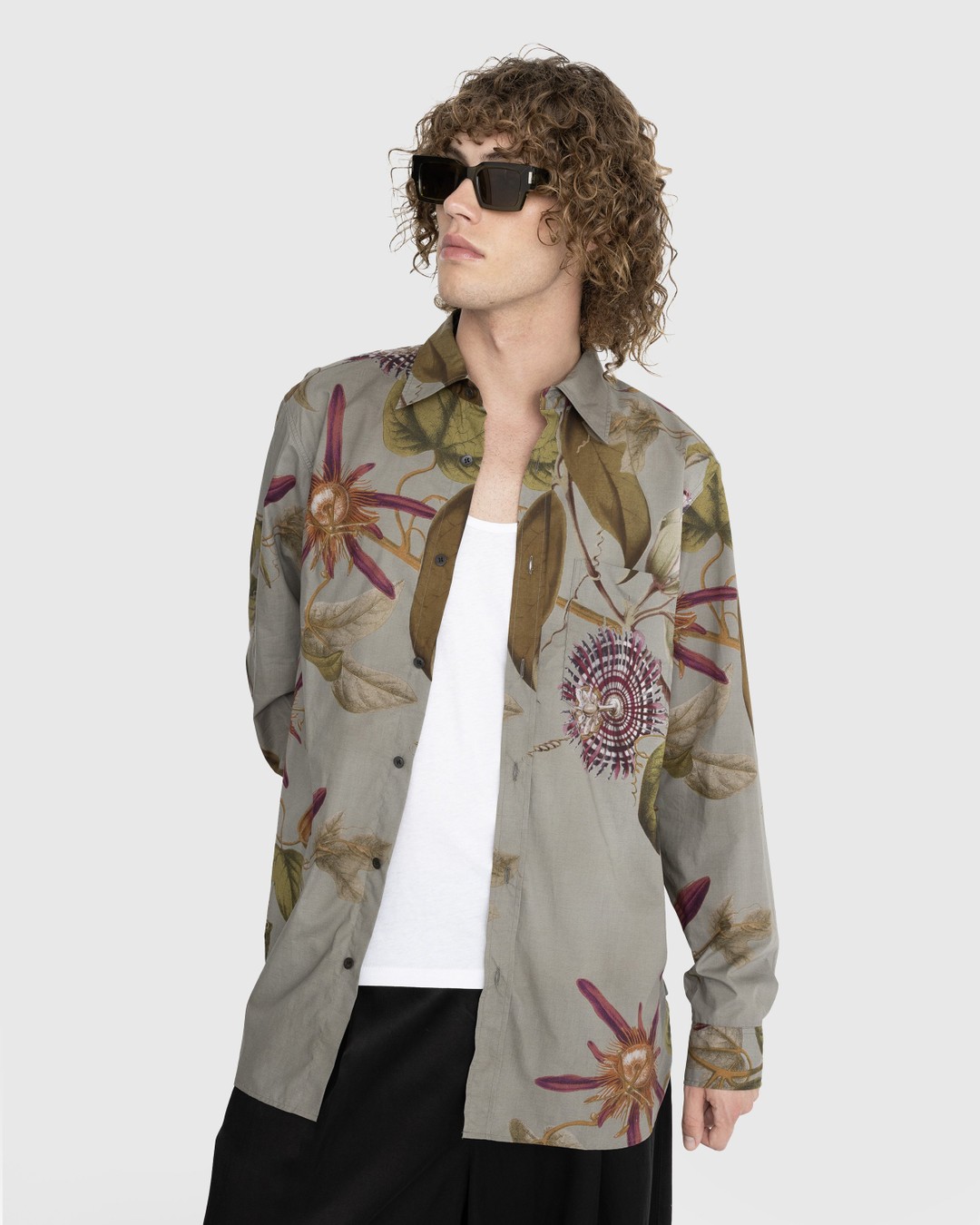 Dries van Noten – Cannon Shirt Grey - Shirts - Grey - Image 2