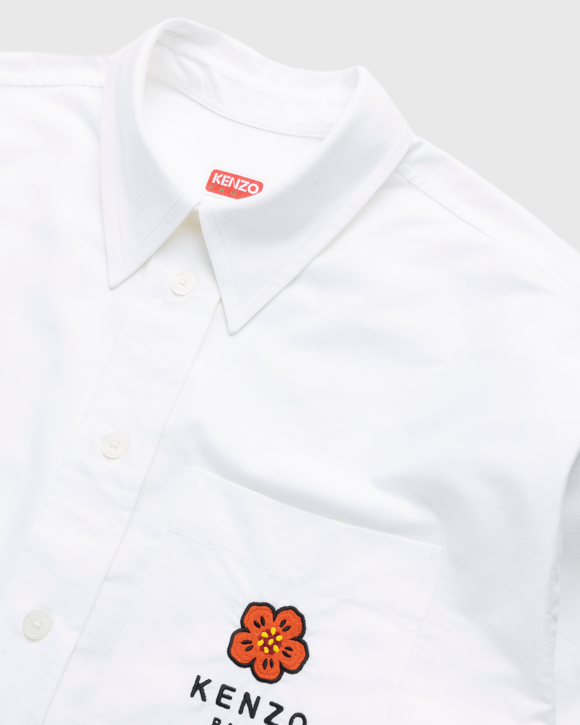 Kenzo – Boke Flower Crest Overshirt White - Longsleeve Shirts - White - Image 3