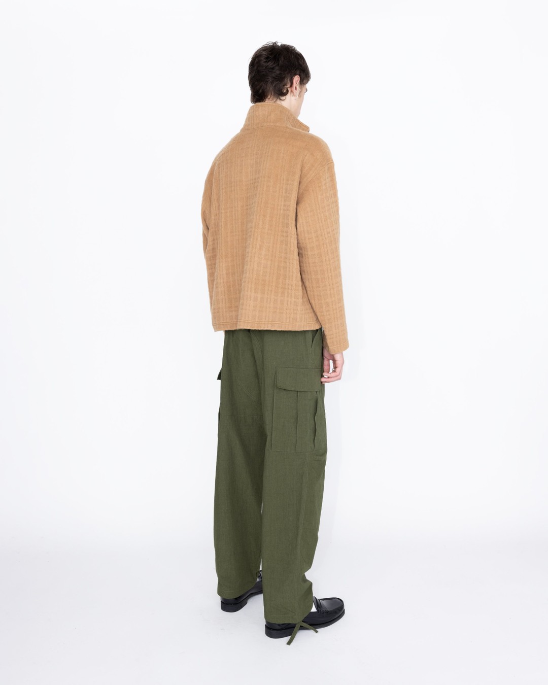 Highsnobiety HS05 – Recycled Half-Zip Wool Fleece Brown - Knitwear - Brown - Image 5