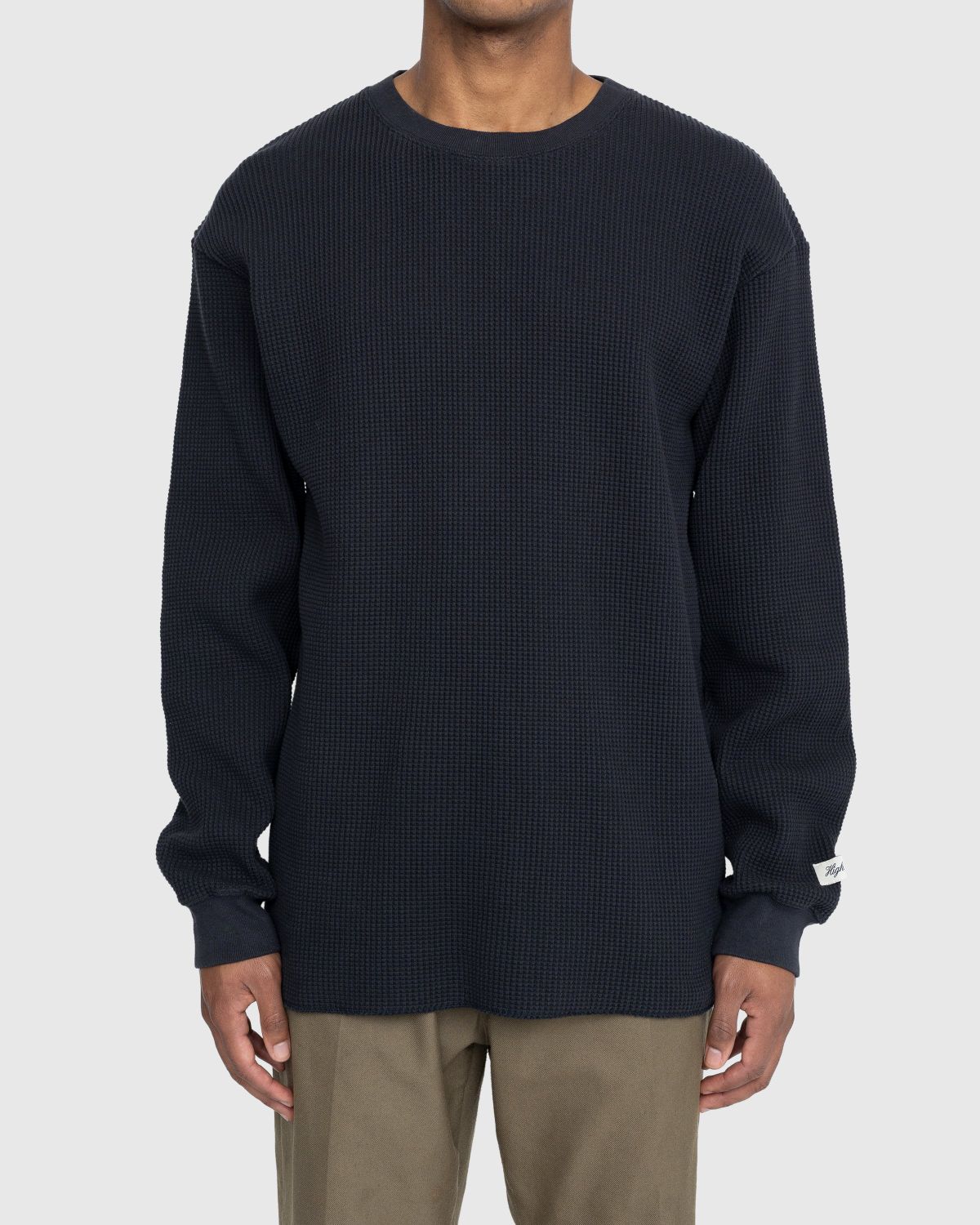 Highsnobiety – Thermal Crew Black - Sweats - Black - Image 2
