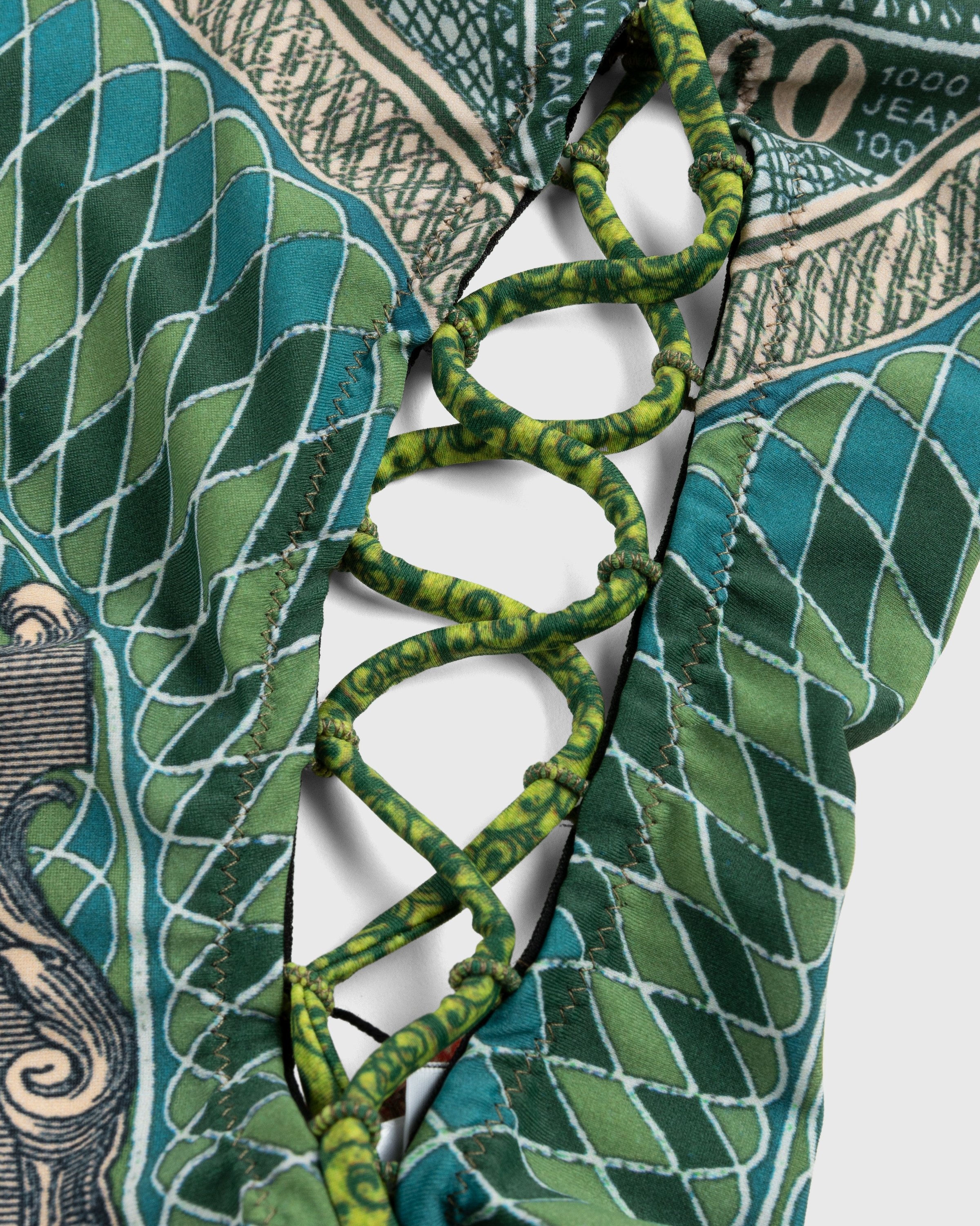 Jean Paul Gaultier – Banknote Swimsuit Multi - Swimwear - Green - Image 7