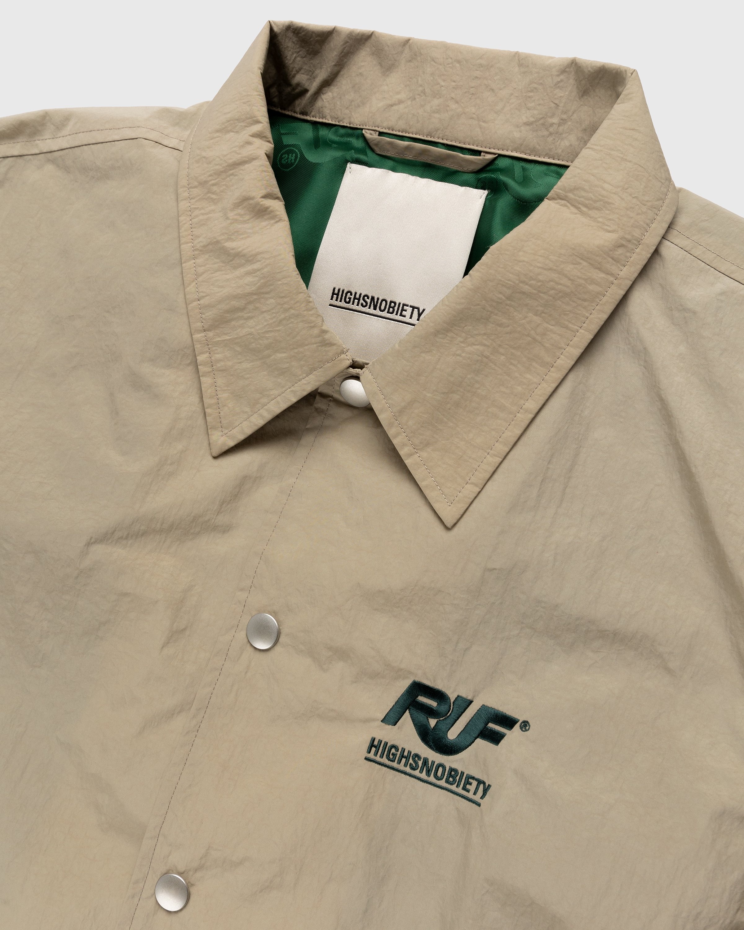 RUF x Highsnobiety – Coach Jacket Light Beige - Outerwear - Beige - Image 4